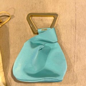 Cult Gaia Astrea bag blue canvas